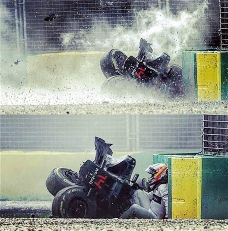 Accidente Fernando Alonso F1