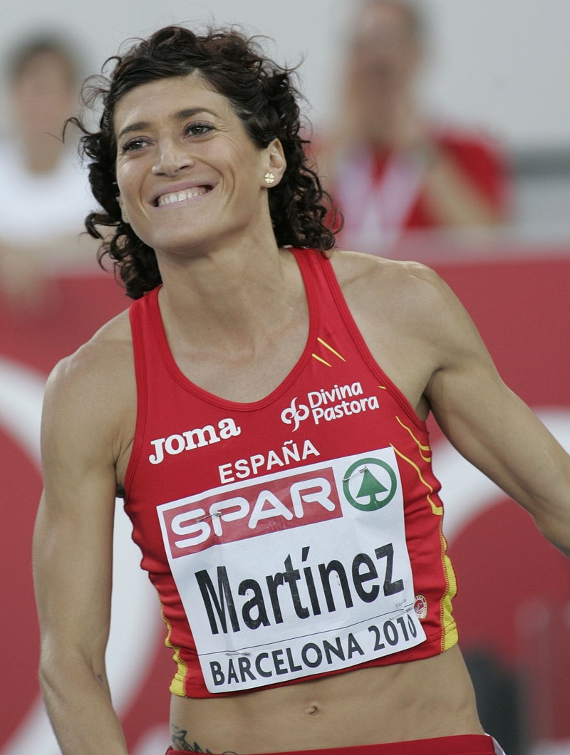 La atleta vallisoletana Mayte Martínez cuando aún estaba en activo/ FRANCESC ADELANTADO