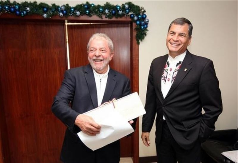 Lula Da Silva y Rafael Correa