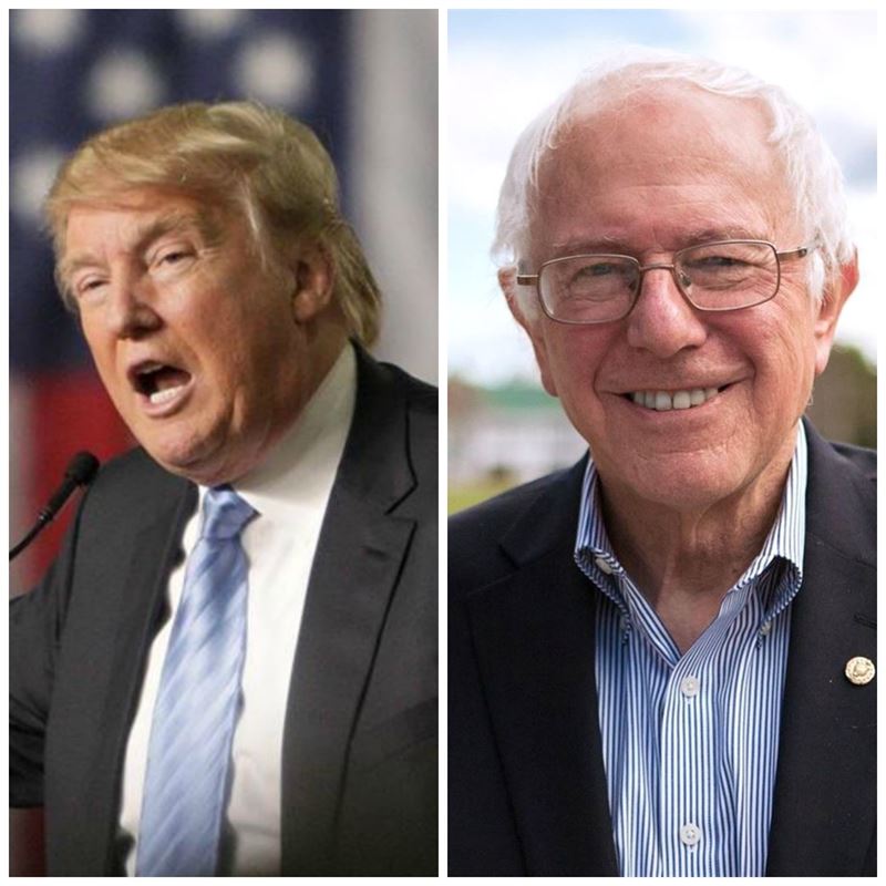 Donald Trump y Bernie Sanders