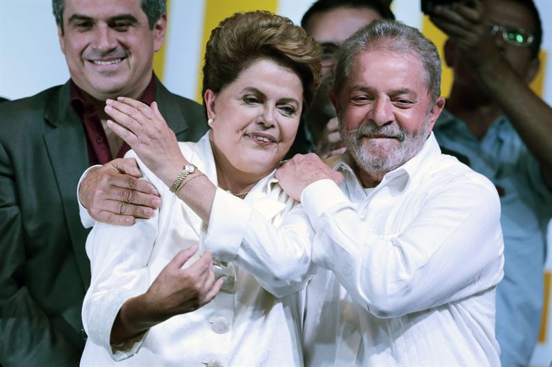 Dilma Rousseff y Lula da Silva