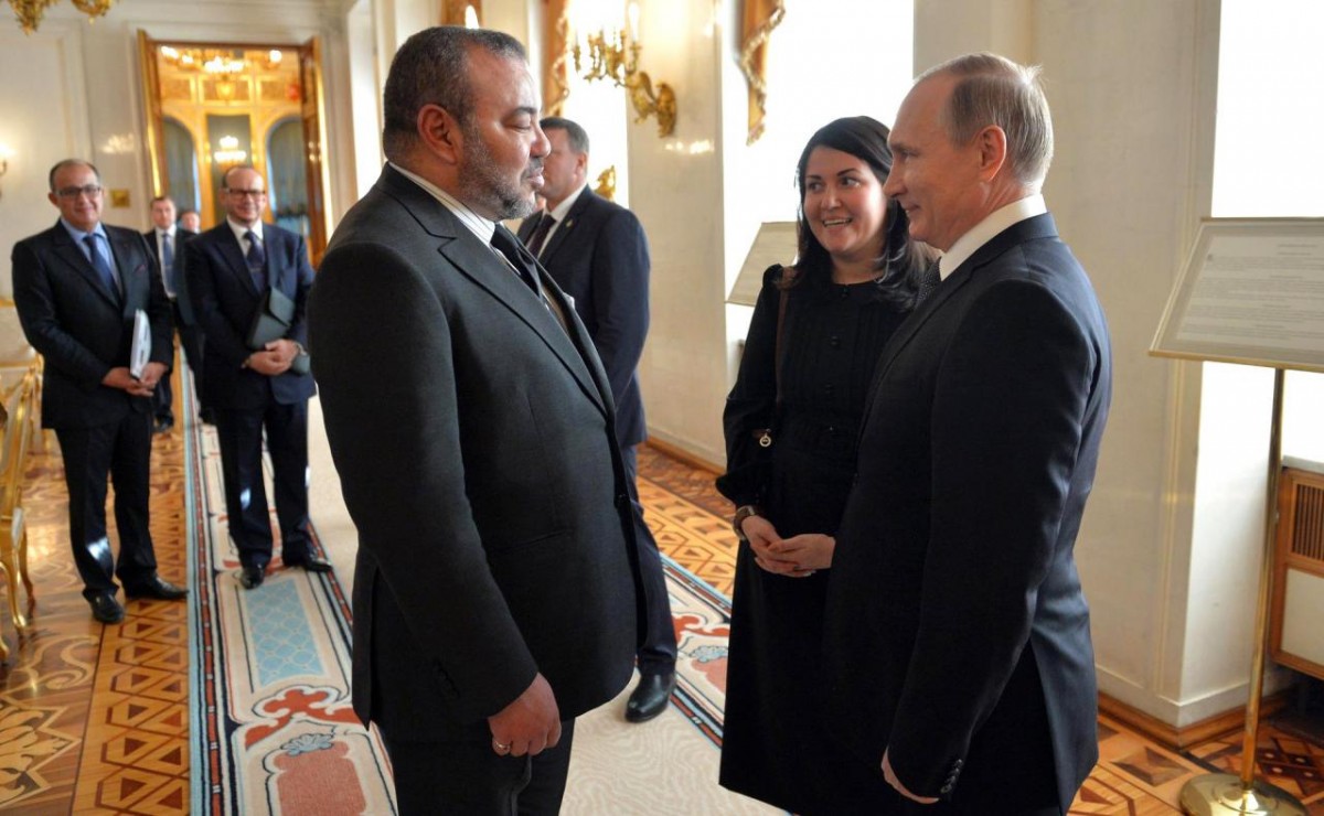 Imagen del encuentro entre Mohamed VI y Vladimir Putin, hace una semana en Moscú. DA