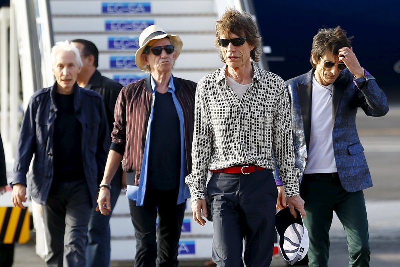Mick Jagger, Charlie Watts, Keith Richards y Ronnie Wood.  / REUTERS/Ivan Alvarado