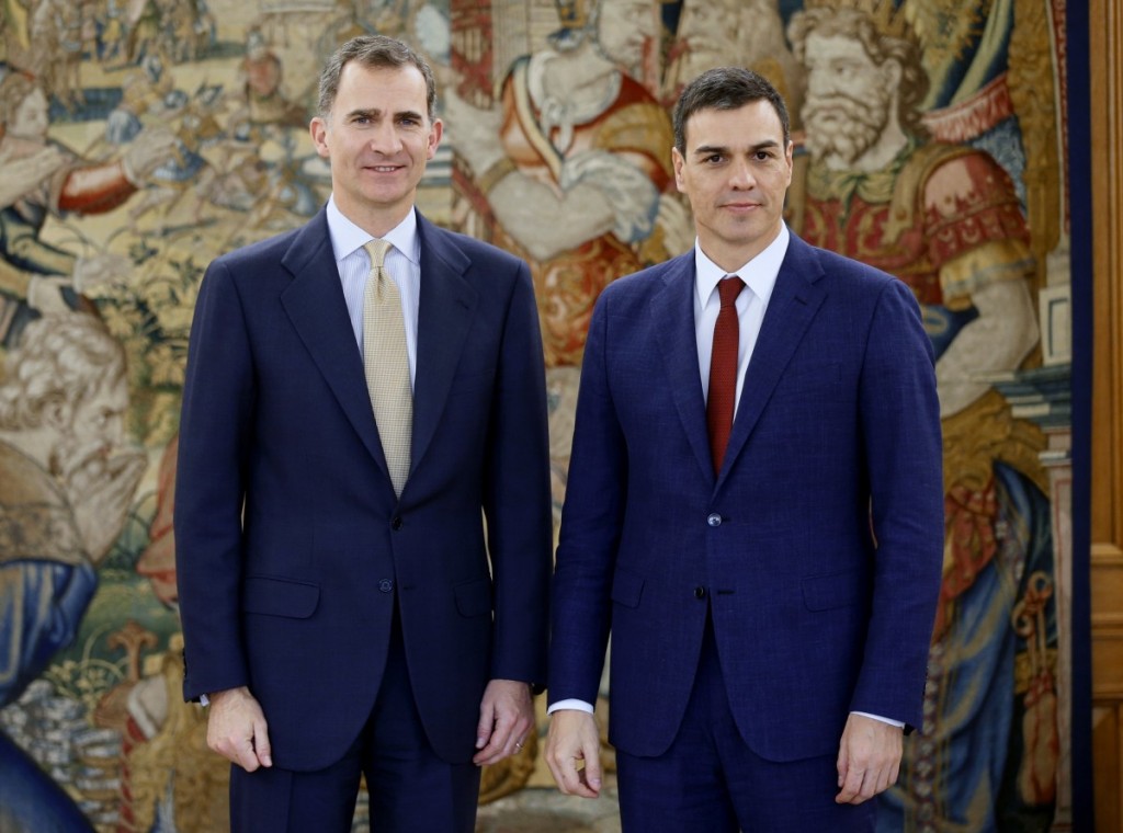 Pedro Sánchez y Felipe VI. / EP