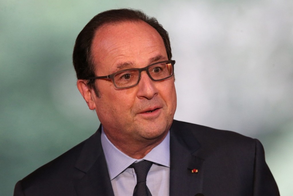 François Hollande, presidente de la República Francesa