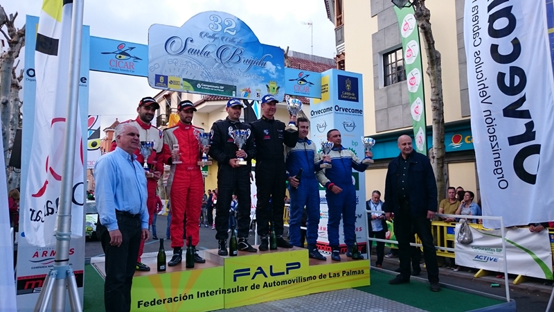 Podio Rally Villa de Santa Brigida