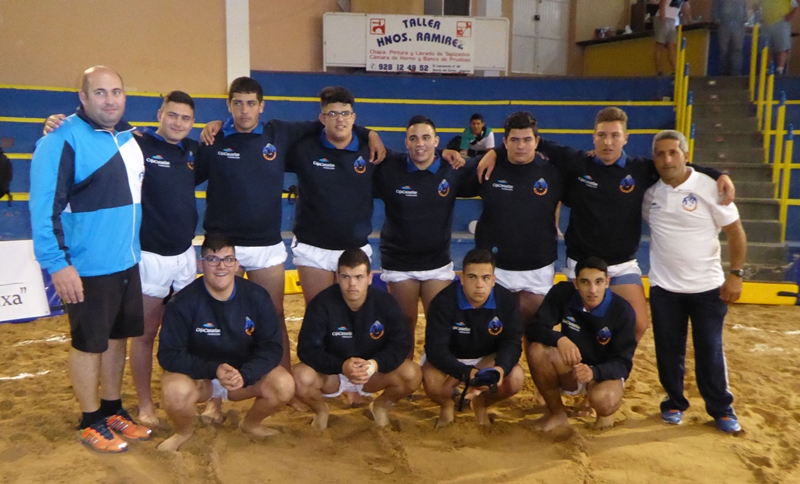 Selección de Tenerife categoría cadete de Lucha Canaria