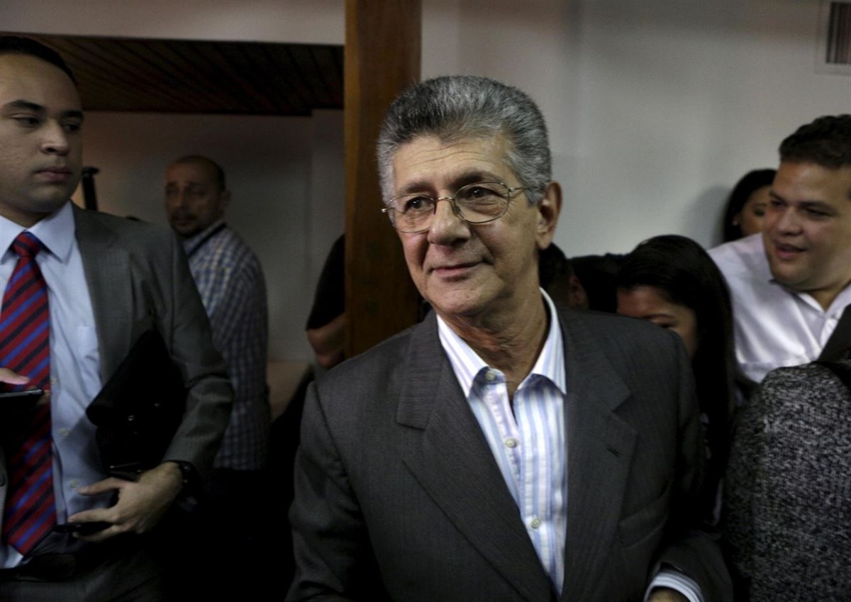 Henry Ramos Allup, presidente de la Asamblea de Venezuela