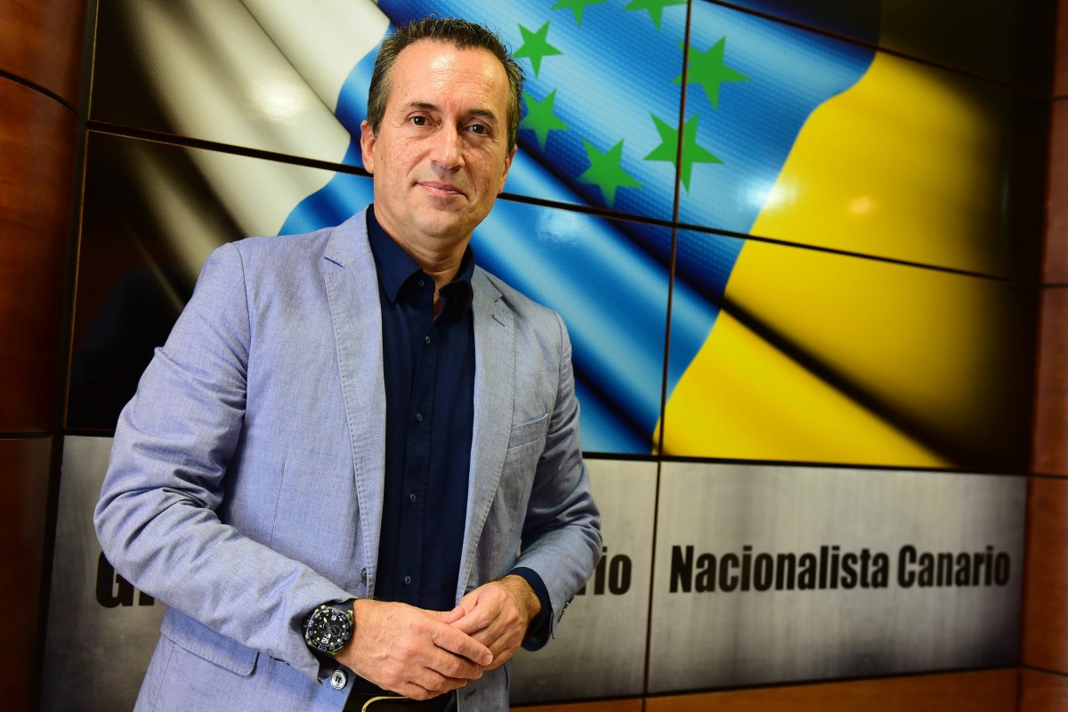José Miguel Ruano, portavoz de CC-PNC en el Parlamento y en la comisión de estudio para la reforma electoral. / SERGIO MÉNDEZ