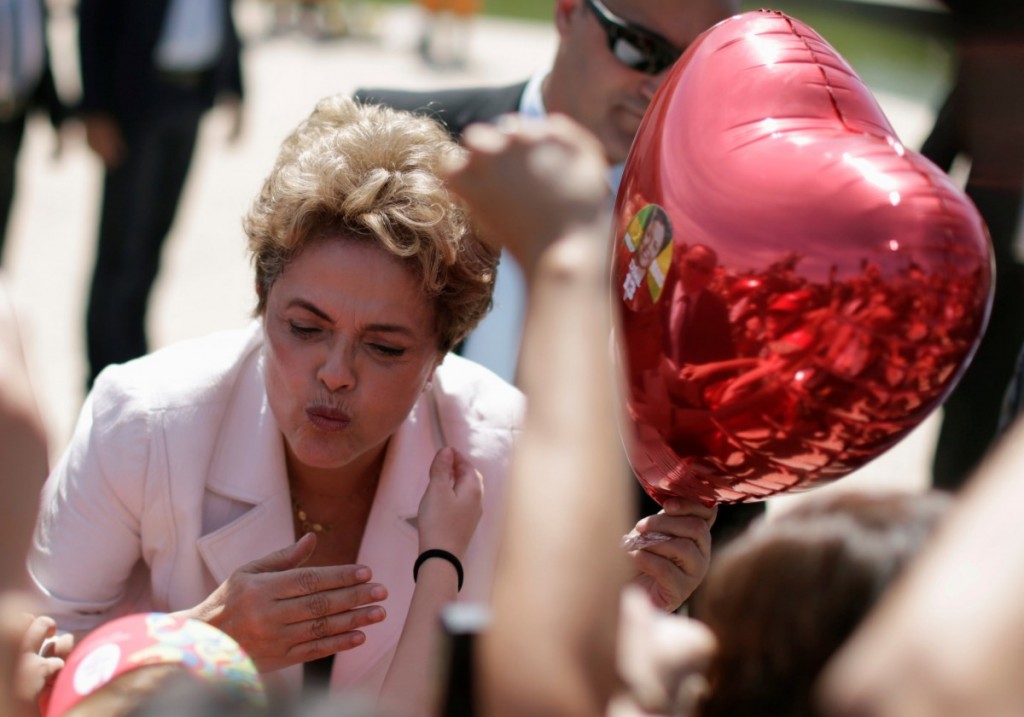 Dilma Rousseff tras ser apartada del cargo de presidente de Brasil
