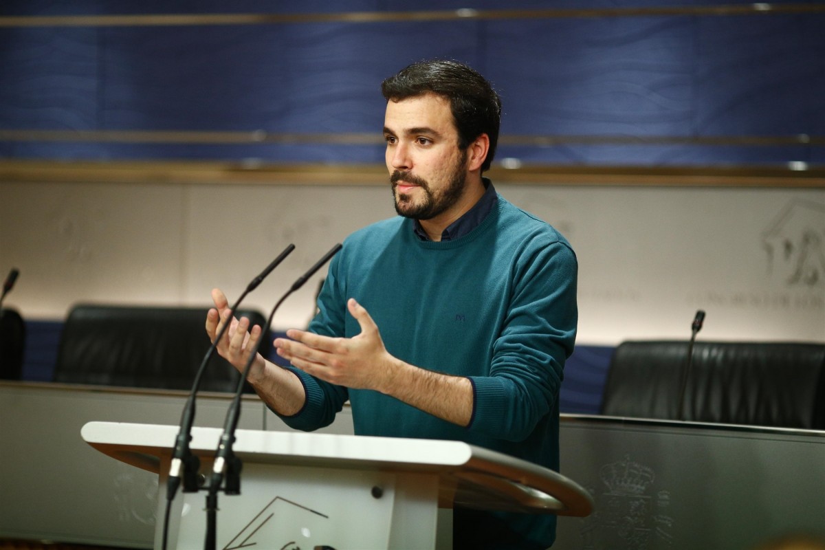 Alberto Garzón / FOTO: EUROPA PRESS