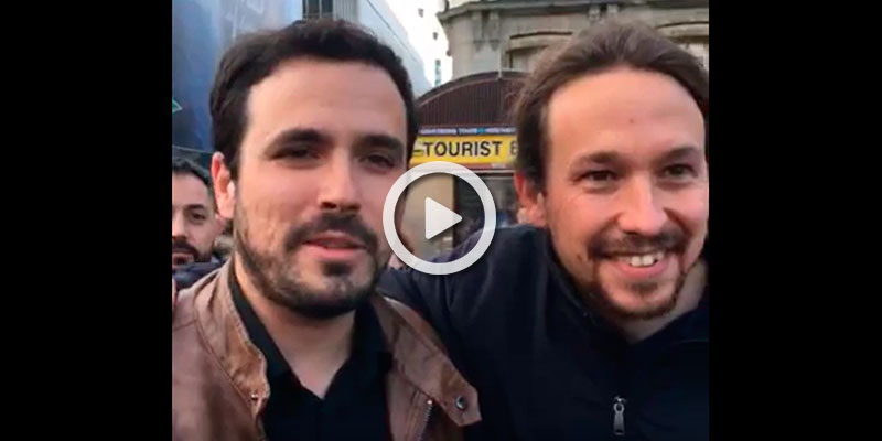 Arlberto Garzón y Pablo Iglesias acuerdan concurrir juntos