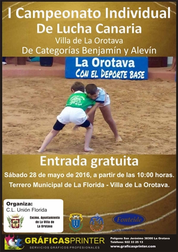 Cartel Campeonato individual benjamin y alevin la orotava