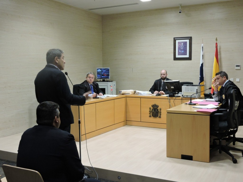Gumersindo García declarando el pasado jueves en La Laguna / Norchi
