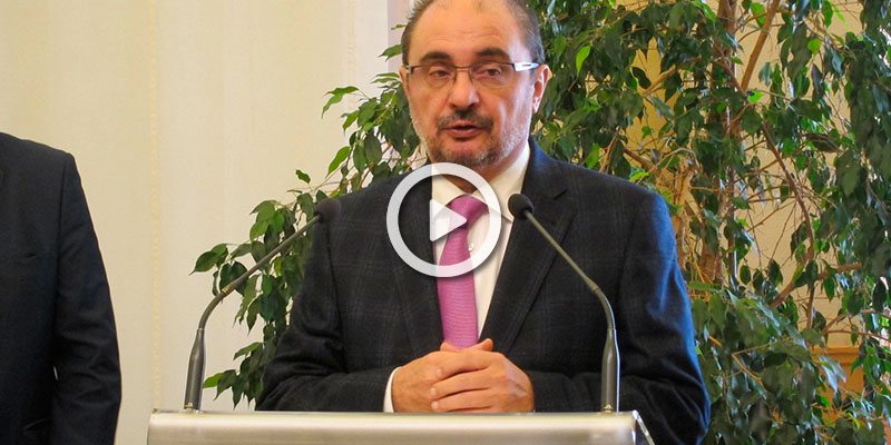 Javier Lambán, presidente de Aragón