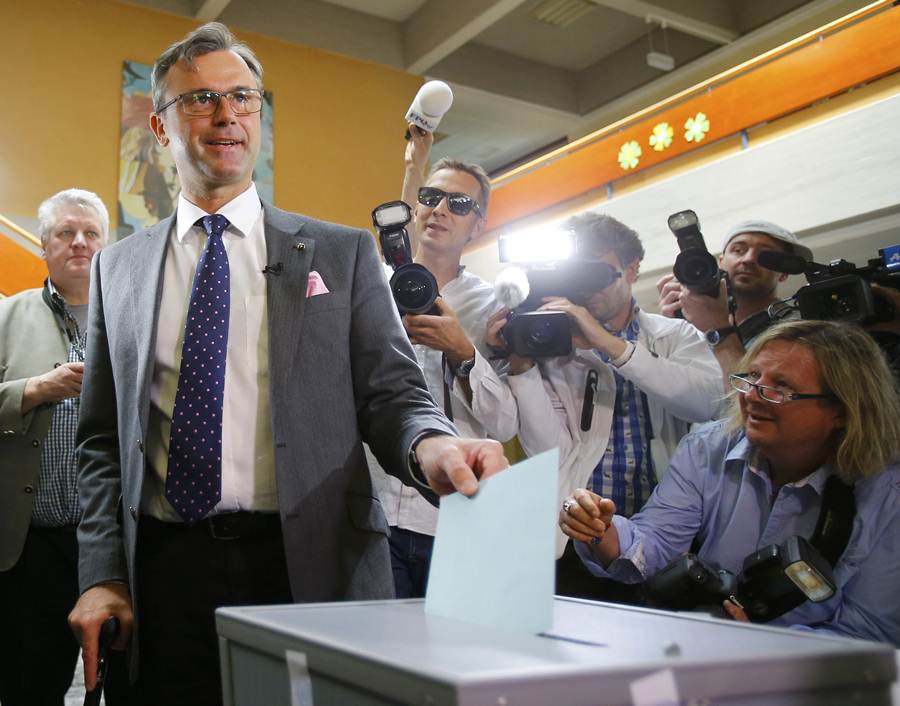 El candidato Norbert Hofer. | REUTERS