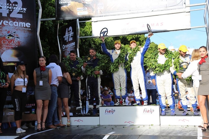 Podio Rally Senderos 2015