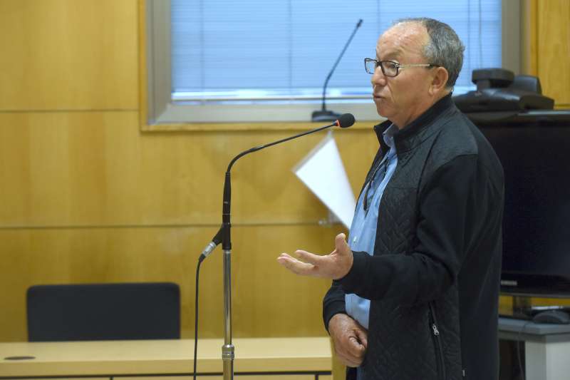 Pedro Suárez, durante su declaración en calidad de testigo / S.M.