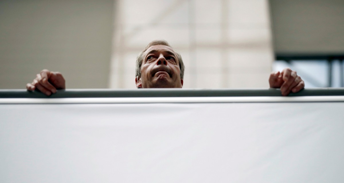 Nigel Farage, líder del movimiento a favor del Brexit