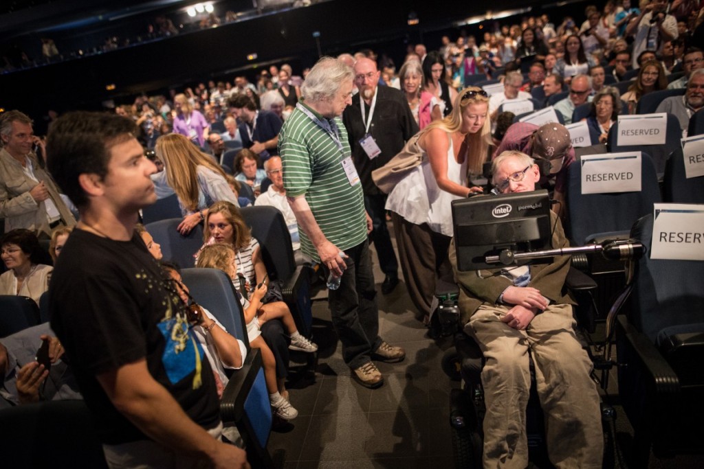 Stephen Hawking en el Festival Starmus 2016