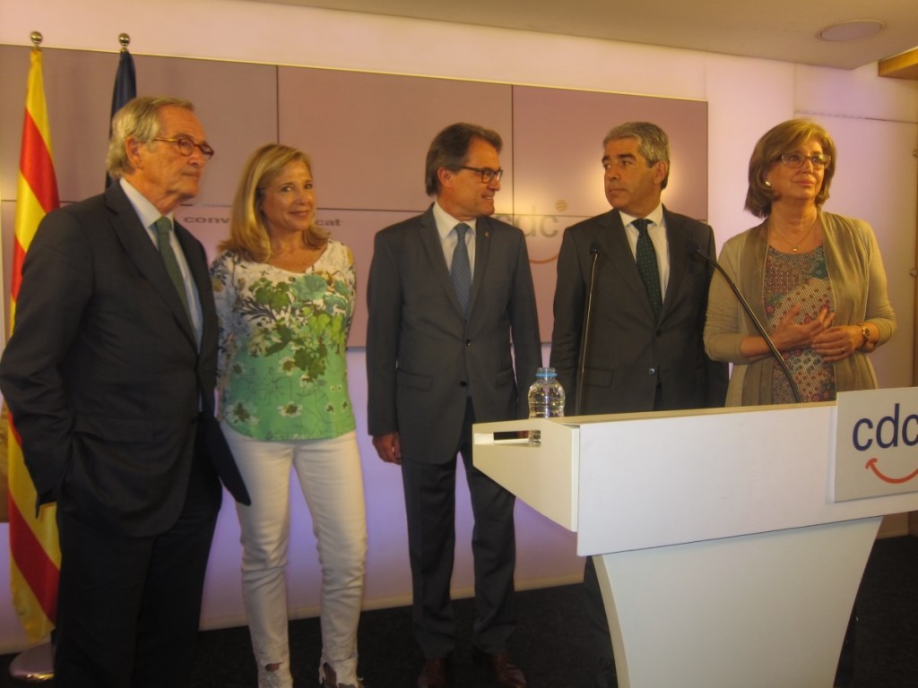 Xavier Trias,Joana Ortega,Artur Mas,Francesc Homs, Irene Rigau
