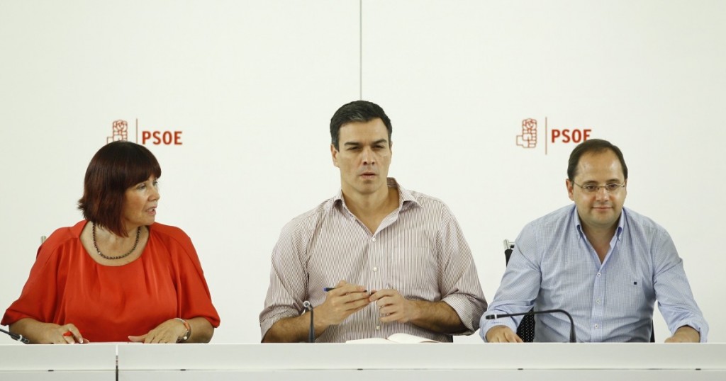 Pedro Sánchez en reunión de Ejecutiva Federal