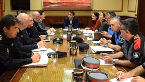 Imagen de archivo de una Junta Local de Seguridad presidida por el alcalde José Manuel Bermúdez. Fran Pallero