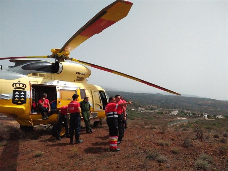 Helicóptero del Gobierno de Canarias. | CEDIDA