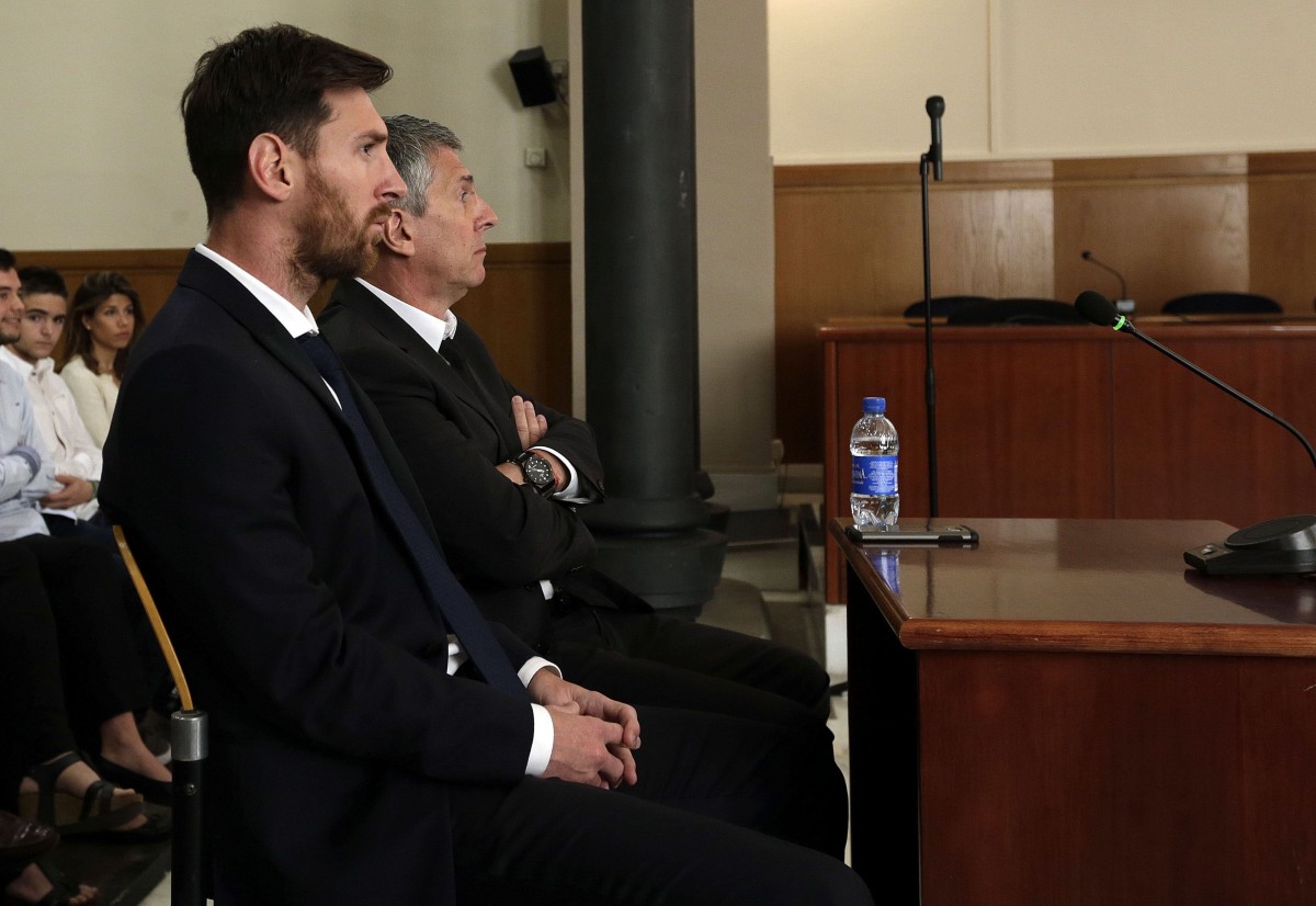 Leo Messi junto a su padre / EP