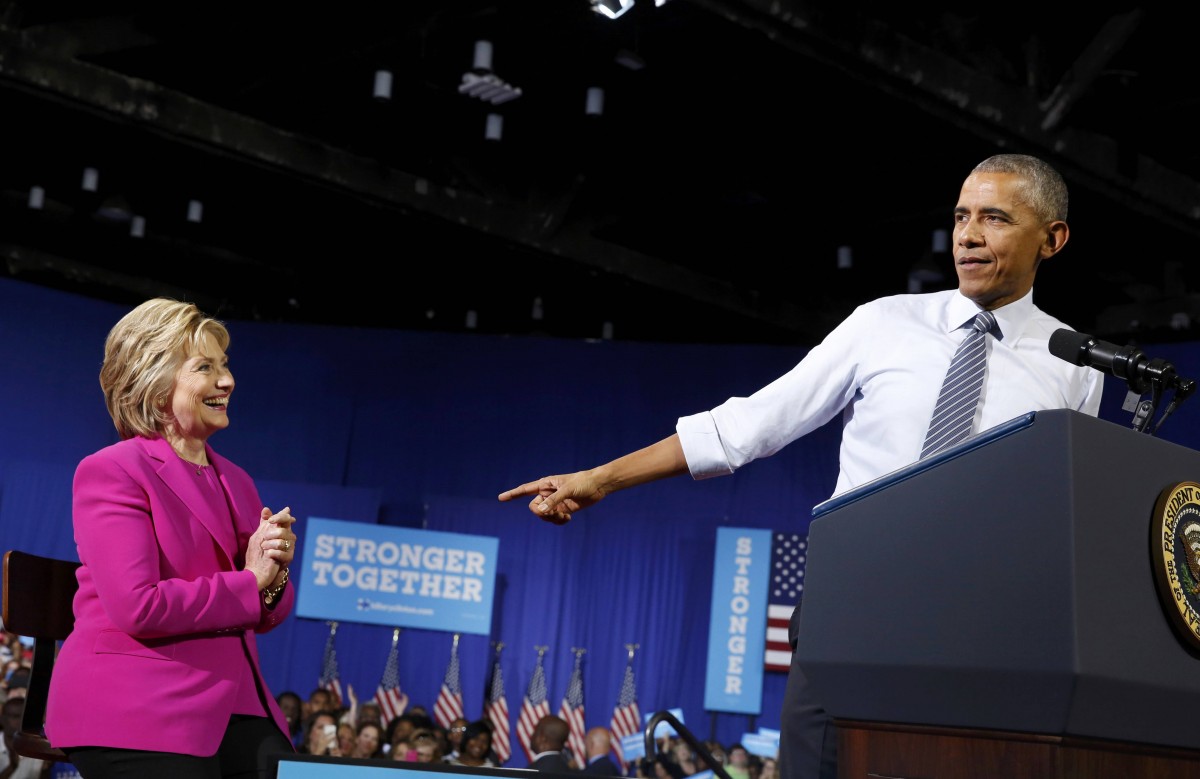 Hillary Clinton y Barack Obama en un mitin juntos / FOTO: REUTERS