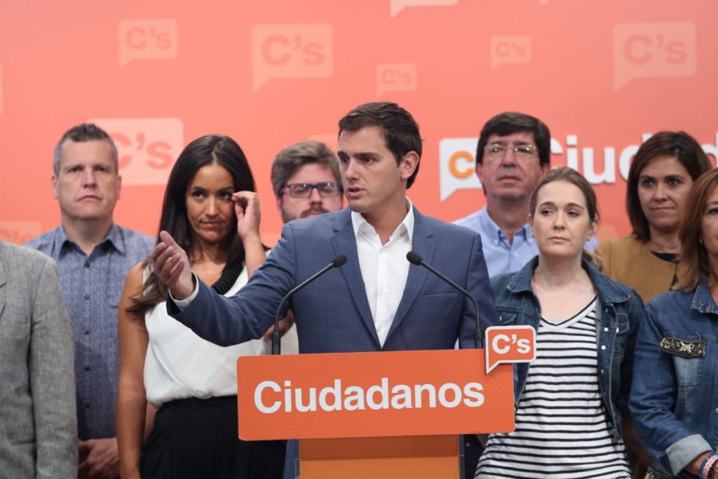 Albert Rivera junto a su Ejecutiva