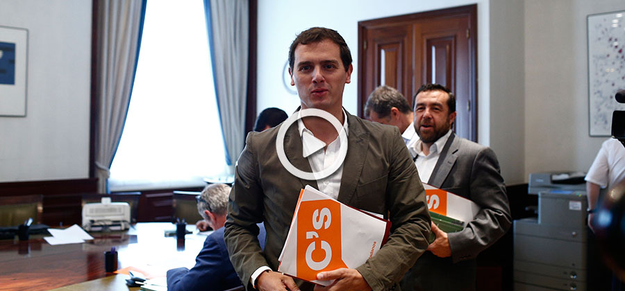 Albert Rivera se acredita en el Congreso de los Diputados
