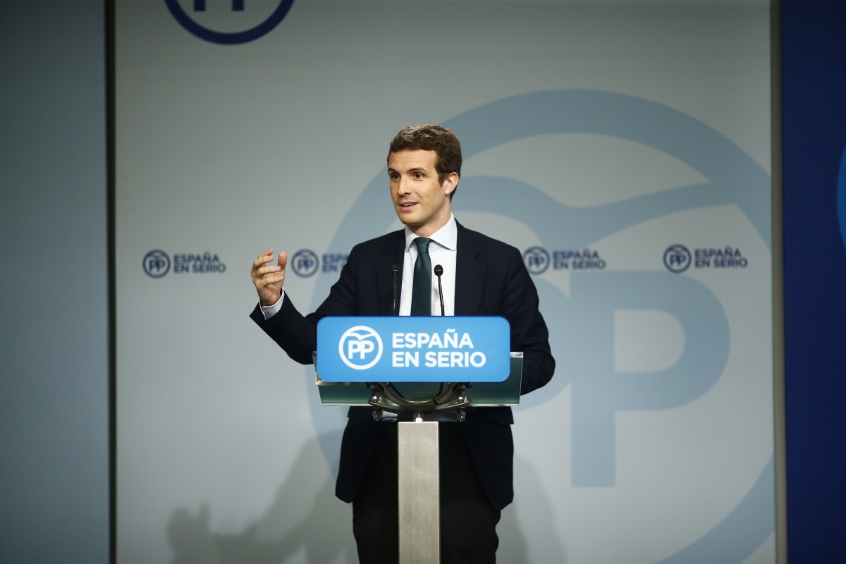 Pablo Casado, portavoz del PP / FOTO: EUROPA PRESS
