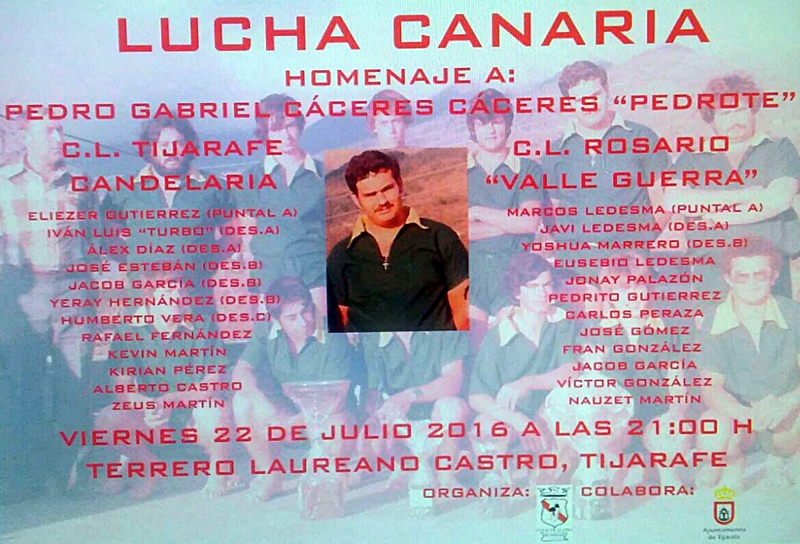 cartel luchada Tijarafe