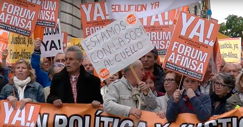 FORUM AFINSA MANIFESTACIÓN