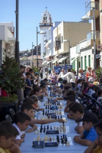 La popular calle de La Arena, en Candelaria, acogió la ronda final. DA