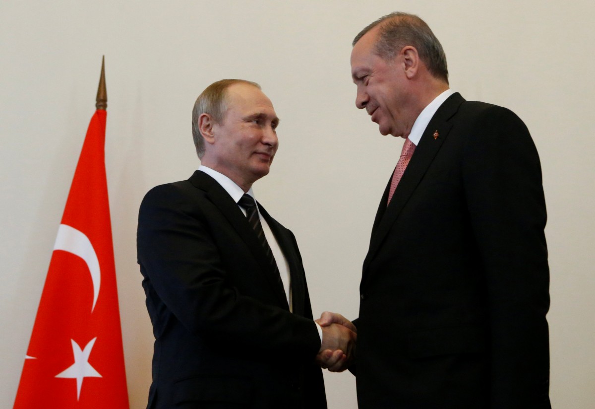 Vladimir Putin y Recep Tayyip Erdogan | FOTO: REUTERS/Sergei Karpukhin