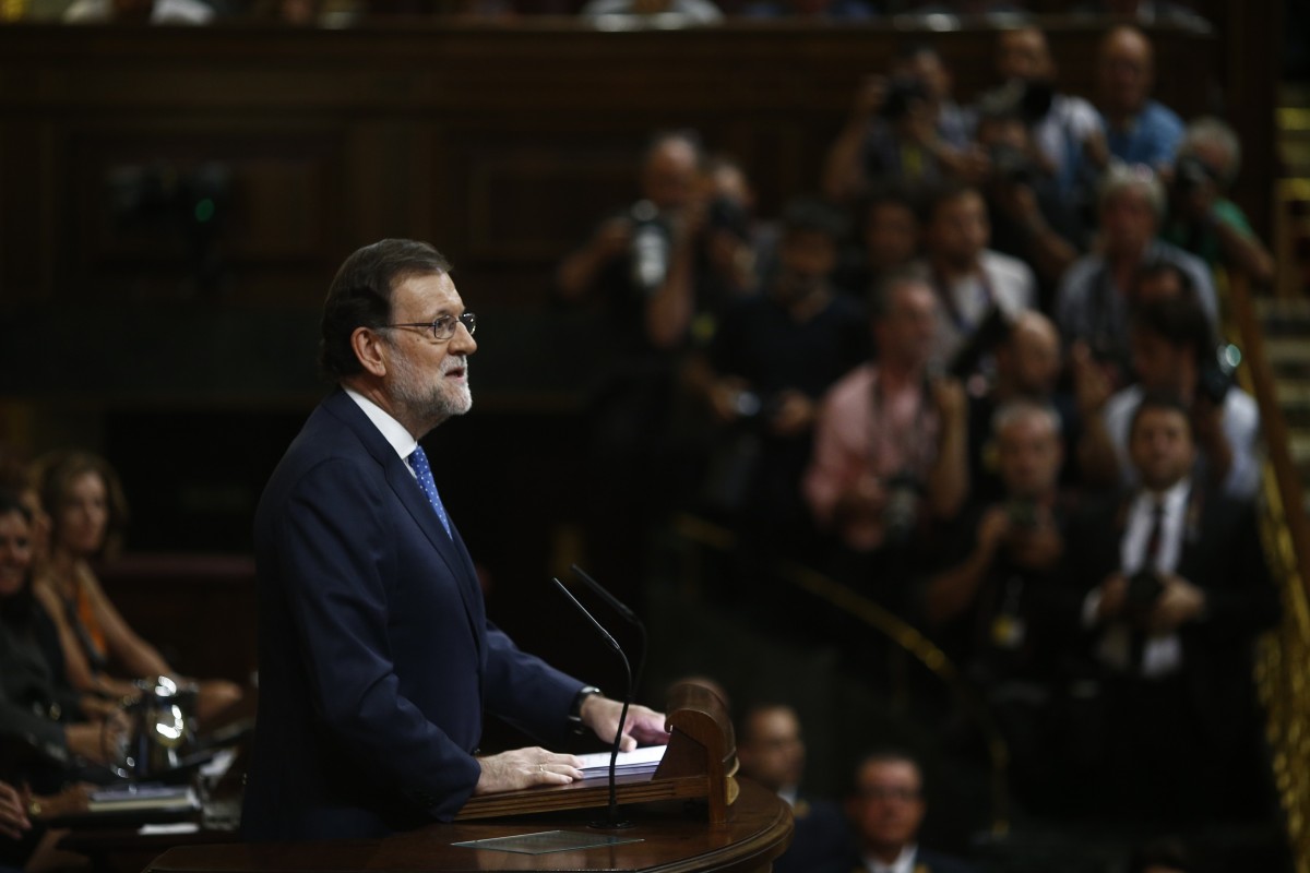 Mariano Rajoy en el Congreso en la sesión de investidura | FOTO: EUROPA PRESS