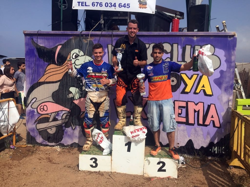 SuperCross Galdar Superfinal Miguel de la Rosa Pablo de la Rosa y Bruno Darias