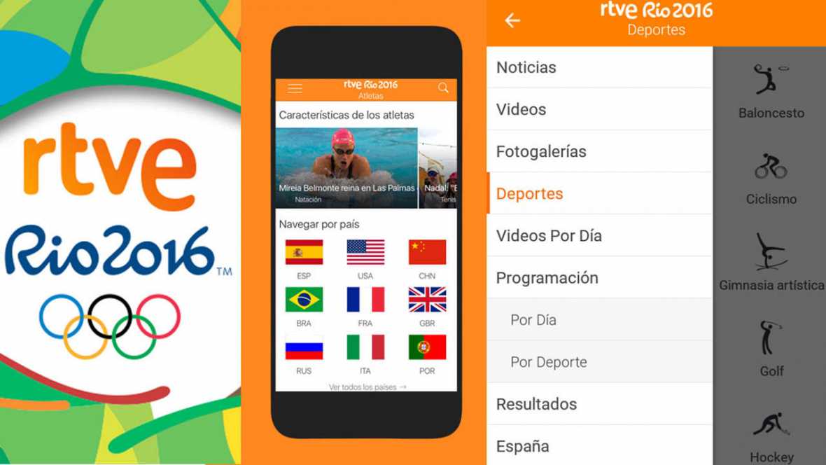 App de RTVE para seguir los JJOO de Río 2016 / FOTO: RTVE.es