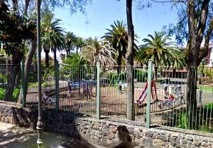 Parque de La Constitución, en el centro de La Laguna. / DA
