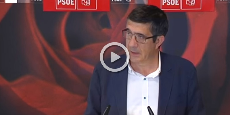 Patxi López dice que el PSOE no se va a "doblegar" ante la "presiones" del PP y le insta a negociar con PNV