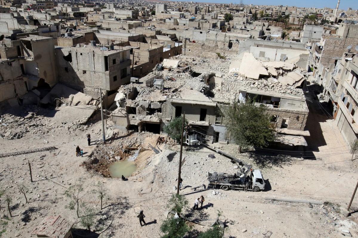 Vista general de una zona de Alepo tras el último bombardeo | FOTO: REUTERS/Abdalrhman Ismail