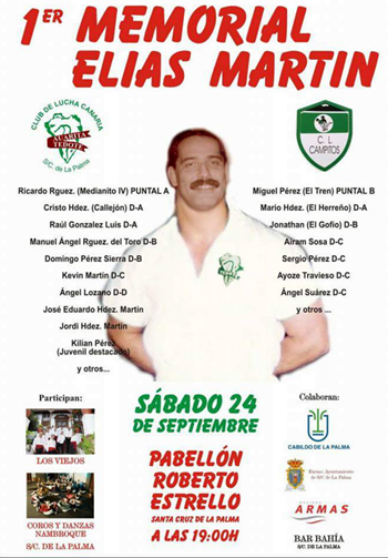 Cartel Memorial Elias Martin Auarita Tedote Campitos