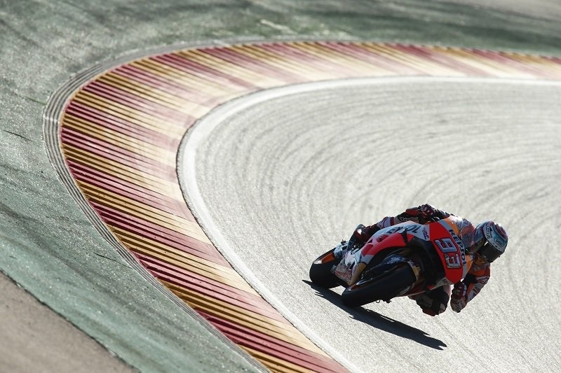 Marc Márquez en el circuito de Alcañiz | FOTO: EUROPA PRESS