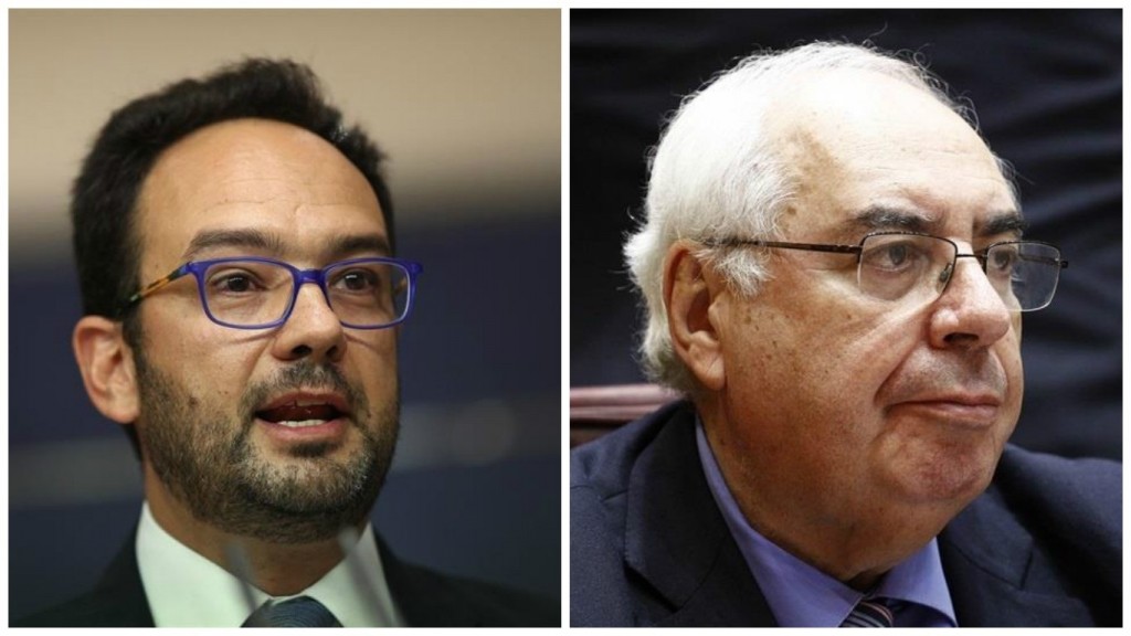 Antonio Hernando y Vicente Álvarez Areces. / EP