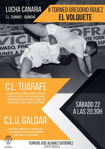 Cartel luchada Santa Ursula Volquete