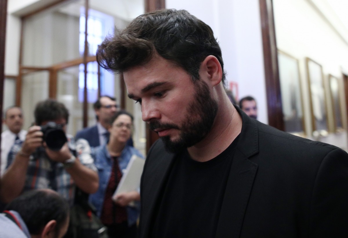 Gabriel Rufián en el Congreso de los Diputados | FOTO: EUROPA PRESS