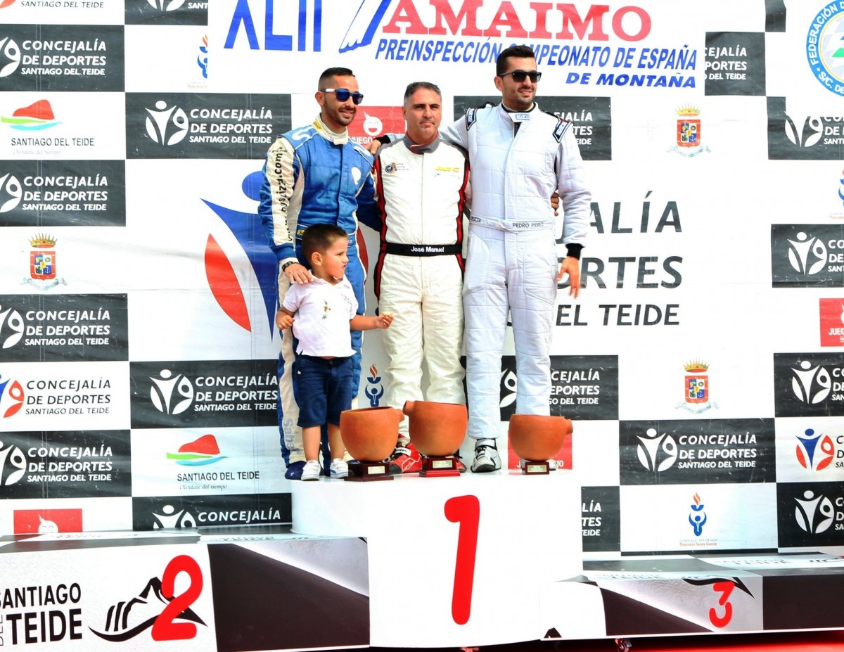 Subida a Tamaimo  podio