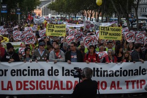 Manifestación contra el TTIP. / GREENPEACE
